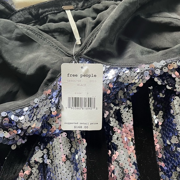 NWT Free People Purple Sequin Dress - Picture 4 of 7